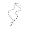 Colar Brincos Pingente Flor Cruzada Nicho Versátil Retro Elegante Corrente para Clavícula Moda de Alto Padrão Conjunto para Mulheres