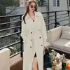 Cortavientos Largo para Mujer 2025 Primavera y Otoño Negro Estilo Coreano talla extra Pequeño Popular Abrigo Estilo Británico Abrigo hasta la rodilla