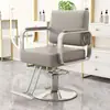 Silla especializada reclinable para salón de peluquería, popular silla de barbero con respaldo ajustable, asiento práctico para peluquería, permanentes, tintes y cortes de pelo