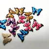 Explosões transfronteiriças pingente de borboleta cor de óleo diy acessórios de joalheria feitos à mão colar pulseira brincos pingente atacado