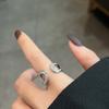 Anillo de Diamantes con Incrustaciones de Estilo Lujo Ligero de Moda Diseño para Mujer Anillo Abierto Combinable Pulsera Coreana Distintiva Suministro de AliExpress