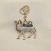 Chaveiro de Liga Metálica com Diamantes Completos de Animal Camelo do Deserto Acessórios Chaveiro para Namorada Fivela de Bolsa Pingente de Bolsa