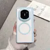 Nova Capa para Celular Huawei Mate X7 com Acabamento Fosco, X6 Sucção Magnética Transparente, X5 Proteção de Borda Dupla, Capa Protetora Anti-Queda, Macia