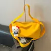 Bolso cuadrado pequeño dulce de moda estilo japonés, modelo más vendido 2026, bolso de hombro simple y lindo para niñas, bolso cruzado versátil de color liso
