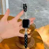 Correa Adecuada para Apple s11 IWatch correa metal doble diamante kt gato s10987se apariencia correa de muñeca femenina
