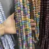 10mm contas de cerâmica esmaltada coloridas em calcedônia tingida com água, contas de dragão coloridas, atacado, material para pulseira DIY, pulseira, contas redondas, material para contas
