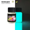 Polvo Luminoso Fluorescente de Alto Brillo de Larga Duración de 12 Colores Transfronterizo Polvo Fluorescente Pigmento Luminoso Aceitoso para Manualidades con Resina Epoxi DIY 20g