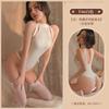 Ropa Interior Sexy Uniforme de Tres Puntos Tentación Nightclub Traje de una Pieza Envolvente de Cadera Bikini sin Entrepierna Traje Sexy