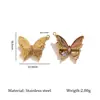 Acessórios de Colar de Joias de Borboleta Exquisitos, Nicho e Versátil, Acessórios de Joias Vintage de Aço Inoxidável, Joias Transfronteiriças