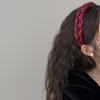 Diadema de ala ancha con diamantes de imitación para mujer, elegante y moderna, con horquillas altas, estilo retro, ideal para llevar a diario, accesorio versátil para el cabello.