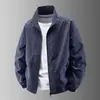 Chaqueta Sencilla para Hombre con Cuello Alto Múltiples Opciones de Color Tela Ligera y Transpirable Uso Diario Juvenil Chaqueta Casual
