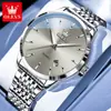 Dropshipping Olevs Nuevo Modelo Comercio Exterior Wholesale Simple Calendario Único Resistente al Agua Negocio Reloj de Cuarzo para Hombre
