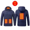 Chaqueta calefactora inteligente de invierno con calefacción eléctrica, chaqueta calefactora de algodón con temperatura constante y acolchado USB, para hombres y mujeres.