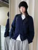 La nueva colección de otoño/invierno del Louvre: Cárdigan de punto estilo japonés, minimalista, casual, con capucha, mezcla de cachemir y seda, un top estilizado para mujer