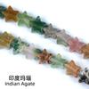 Cuentas sueltas de estrella de cinco puntas de 6 mm, cristal natural, pequeñas estrellas, accesorios de joyería para bricolaje, collar, pulsera, cuentas, venta al por mayor
