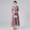 Vestido de Mãe Estilo Novo Verão 2026, Elegante e Emagrecedor, Roupa de Trabalho para Comércio Exterior, Fornecimento do Sudeste Asiático