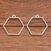 16 Estilos de Acessórios para Joias DIY de Liga Prata Brilhante, Pingentes de Coração em Forma de Lua, Encantadoras Molduras Vazadas de Resina