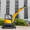 Escavadeira de Esteira Tipo 35 Exportada para a Europa e os Estados Unidos, Construção de Canteiro de Obras, Escavação de Valas e Construção de Tubulações, Escavação Hidráulica em Aterro Agrícola