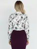 Camisa Holgada Estampada de Manga Larga para Mujer Tallas Grandes Estilo Fresco para Primavera y Otoño 2026 con un Aspecto Maduro y Elegante