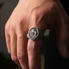 Anillo de Caballo de Plata Tailandesa Chiba para Hombre, Anillo Vintage de Alta Gama Original, Regalo del Año del Caballo del Zodiaco para Novio