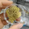 Adesivo de Telefone de Ouro Puro 999 para Riqueza Instantânea, com Adesivo Traseiro, Adesivo de Ouro 2mg, Presente Promocional para Lojas de Ouro em Transmissão ao Vivo