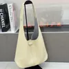 Bolsa de Ombro Versátil Diária Simples Ins Preguiçosa Cor Sólida Couro Genuíno Camada Superior TC Bolsa Tote Tote de Grande Capacidade Versão Coreana