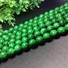 Venta al por mayor cuentas sueltas de calcedonia verde oscuro semiterminada seca verde Dragón de Hierro cuentas sueltas secas verdes crudas accesorios con cuentas para joyería DIY