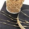 Accesorios de joyería para bricolaje, combinación de cuentas de cobre, espaciado de cadena, chapado de color, collar, horquilla, borla, material de Yiwu, venta al por mayor