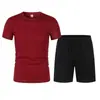 Conjunto de Manga Corta para Hombre Verano 2025 2: Camiseta de Baloncesto + Shorts Deportivos, Casual y Versátil para Deporte y Ocio