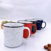 Taza con Diseño Cerámico Pintado con Spray, Taza de Agua de Estilo Esmalte Retro de Moda, Segura para Microondas para Bebidas Calientes, Taza Conmemorativa de Cerámica