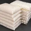 Atacado Branco Puro Furo Reto ABS Imitação de Pérola Contas Soltas DIY Pulseira Colar Artesanal Acessórios Contas Soltas por Peso