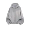 Sudadera con capucha de peso pesado estilo casual americano para hombre, corte limpio, otoño e invierno, forrada de felpa, gruesa, corte ajustado, sin cierre