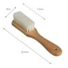 Cepillo para Zapatos de Cerdas Suaves de Madera Sólida para Limpiar Zapatos Sin Dañarlos, Cepillo para Zapatos Doméstico, Cepillo Multifuncional para Ropa, Herramienta Mágica para Limpiar Zapatos Blancos