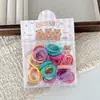 Elásticos de Cabelo Infantis Embalados em Cartela Que Não Danificam o Cabelo, Tiara Colorida para Meninas, Elásticos de Cabelo para Bebês para Rabos de Cavalo Pequenos, Cordas de Cabelo para Tranças, Acessórios de Cabelo