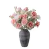 Liquidação com 90% de Desconto: Fabricante de Flores Artificiais Rosa de Neve Moya, Flores Artificiais, Plantas Verdes Atacado, Artesanato Decorativo, Decorações de Casamento Estilo Ins