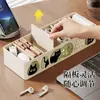 Caja de Almacenamiento para Cables de Datos Cable de Carga de Energía Compartimento Organizador para Cargador de Teléfono Móvil Enrollador de Cables de Escritorio Caja de Gestión de Cables