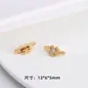 Acessórios com Fecho Multi-Fileira de Zircônia Banhados a Ouro 14K para Acessórios de Joias da Moda Artesanais DIY de Fileira Dupla e Tripla
