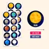 Set de 10 Pegatinas de Donas 3.8cm Pegatinas de Planeta Unicornio Pegatinas de Huevo de Dinosaurio Pegatinas para Niños