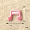 Patches de Tecido Bordados de Cogumelo, Abelha, Nota Musical, Sorvete Adesivos para Decoração de Roupas e Chapéus Desenho Animado Fofo