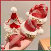 Gorro de Navidad Accesorios para el Cabello con Lazo para Niños Diadema para Niñas Pasador de Felpa para Otoño e Invierno Pasador de Pato Accesorios para la Cabeza de Bebé