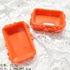 Cesta de Pan de Fresa con Relieve 3D Simulado Accesorios de Resina Pegamento de Crema DIY Adornos de Decoración de Escritorio y Coche