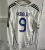 Jersey Retro Nostálgico de Manga Larga con Estampado AC para Adulto 0103 Temporada Lisboa Principal Manga Larga Jersey de Casa Santos
