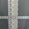 1-3cm Tecido de Algodão Renda Bordada Bordado Vazado Saia Perfurada Bainha Acessórios de Vestuário