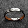Joyería de Línea de Coche Constelación Retro Antigua Acero Inoxidable PU Transfronterizo Caliente Pulsera de Pareja Pulsera de 12 Constelaciones para Niños y Niñas