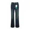 Jeans de Mezcla de Terciopelo Lyocell de Tiro Alto para Mujer, Nuevos Pantalones Casuales Versátiles de Corte Ajustado, Jeans Ligeramente Acampanados para Mujer, Adecuados para Ir al Trabajo