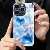Aplicável à Capa de Vidro Temperado para Apple 18PRO 17PROMAX Capa Protetora Coração de Cristal iPhone16 Degradê 17E