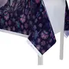 Toalha de Mesa de Natal Cruzada Floco de Neve Preto Peva Descartável Estampada Toalha de Mesa de Natal Decoração de Festa Toalha de Mesa