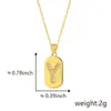 Nuevo colgante de bronce microincrustado con 26 letras inglesas, colgante de personalidad incrustado con circonita, venta directa al por mayor de fábrica