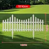 Cerca Plástica Personalizada Transfronteiriça Pvc Jardinagem Branca Decoração de Cerca Projeto de Pátio Jardim Paisagismo Cerca