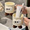 Taza Linda para Enjuague Bucal, Dormitorio de Estudiantes, Taza para Cepillarse los Dientes de Ojos Grandes, Cepillo de Dientes para Parejas, Cepillo de Dientes, Taza para Cepillarse los Dientes Infantil, Artículos de Tocador